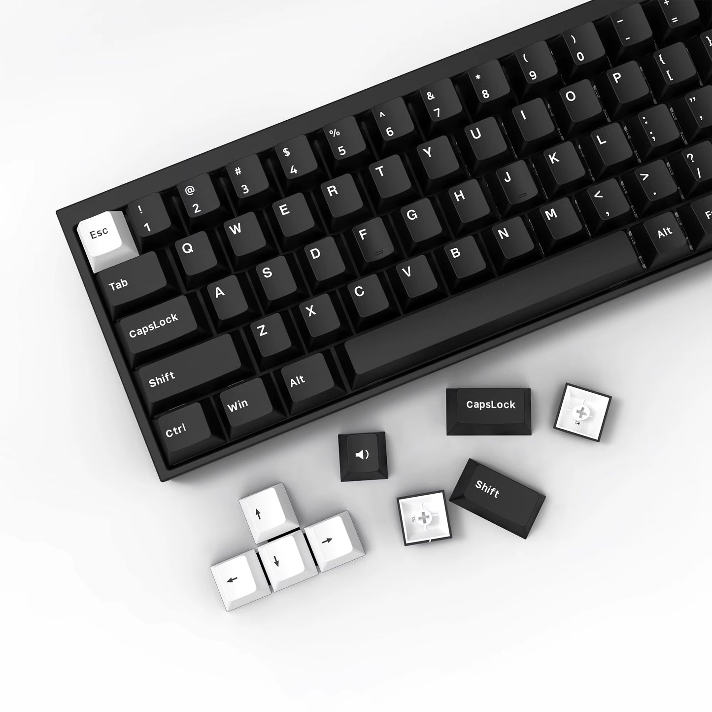 168 Keys Double Shot PBT Keycap Custom Keycap Cherry Profile Keyboard Keycaps for Cherry Gateron MX Switches Gaming Keyboard
